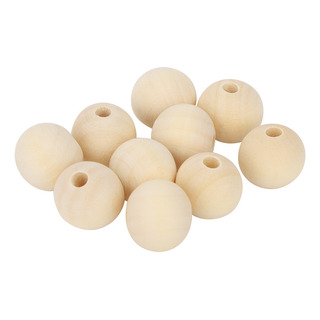 Kit De Abalorios Redondos De Madera Natural, 100 Unidades, 2 Kit De Abalorios Redondos De Madera Natural, 100 Unidades, 2