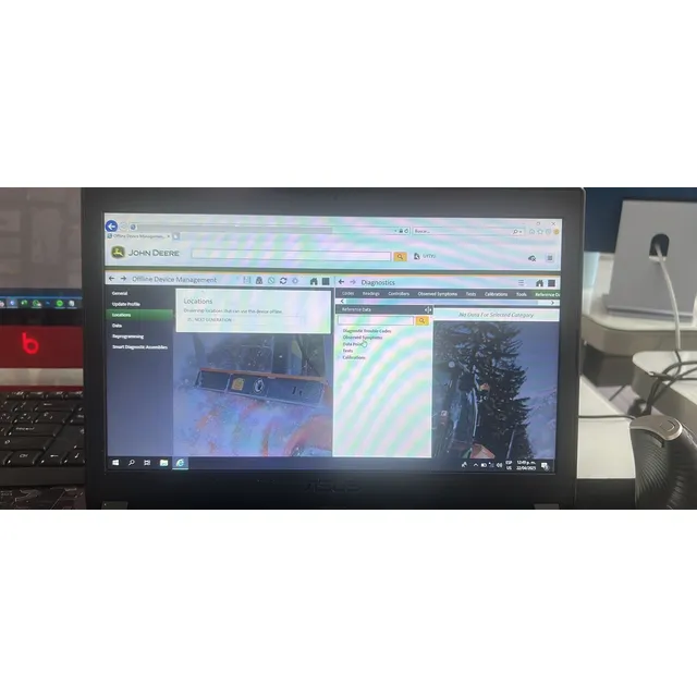 Laptop Service Advisor 5.3 John Deere Tractores Diagnóstico Negro