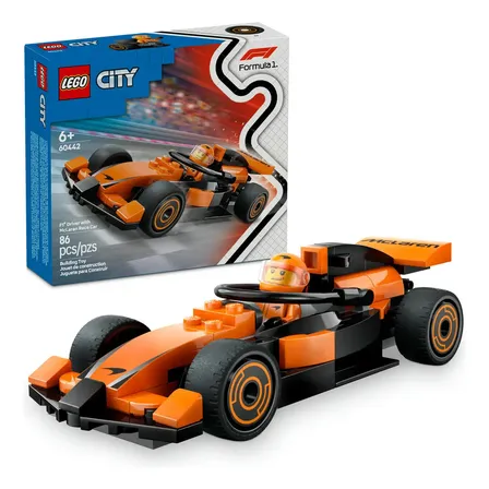 Lego Piloto De F1® Com Carro De Corrida Da Mclaren 60442