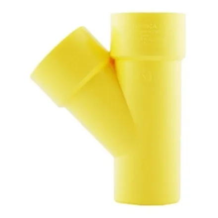 Yee Pvc 75mm 3puLG Aguas Negras Amarillo Tubrica 5 Unidades