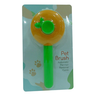 Escova Pet Pente Removedora De Pelo Para Cães Gatos Animais Cor Verde E Laranja Escova Pet Pente Removedora De Pelo Para Cães Gatos Animais Cor Verde E Laranja