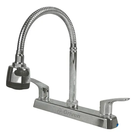 Llave De Fregadero Flexible Multifuncinal Tuberia Bronce Gm