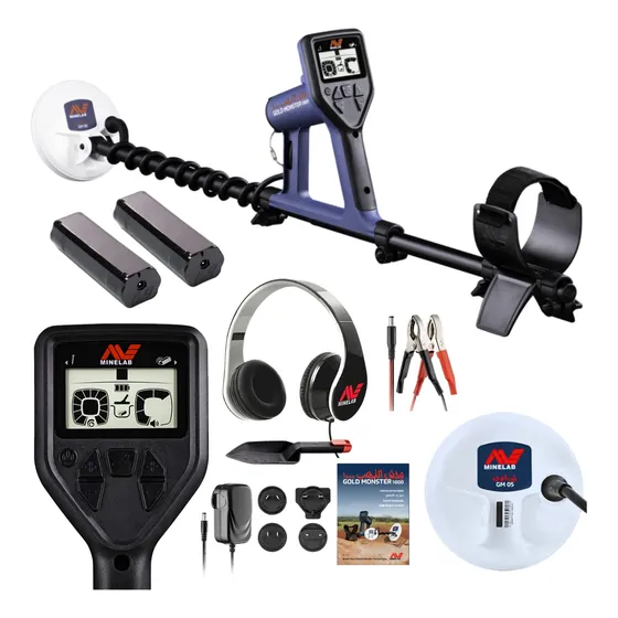 Gold Monster 1000 Minelab Bobina 5  + 2 Baterias Acha Ouro