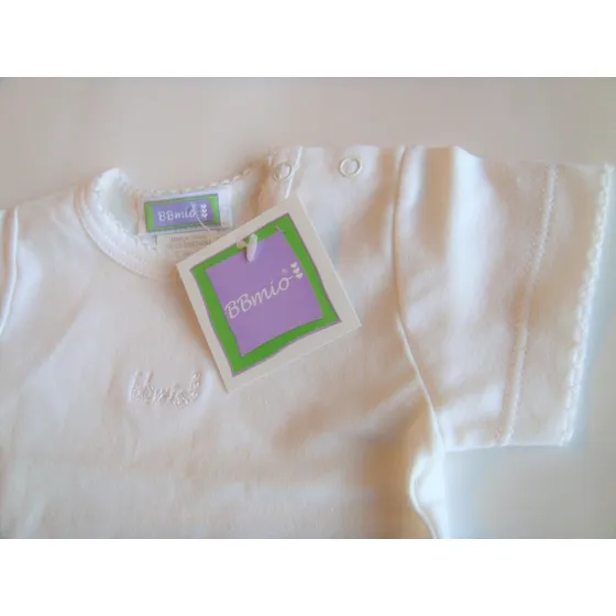 Camiseta Bebe Niña Manga Corta Bbmio 100% Algodón 