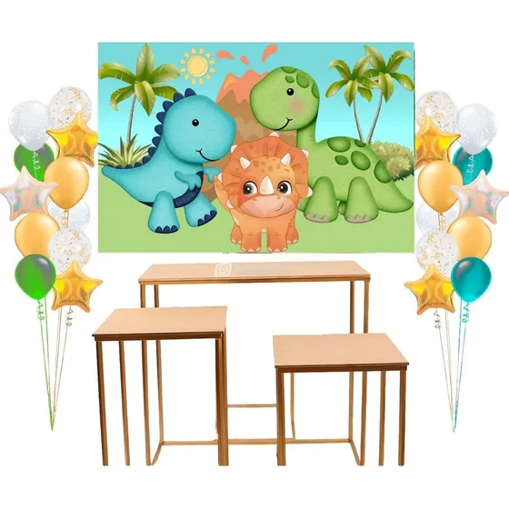 Fondo De Tela Dinosaurios Dino Bebes Decoración Candy