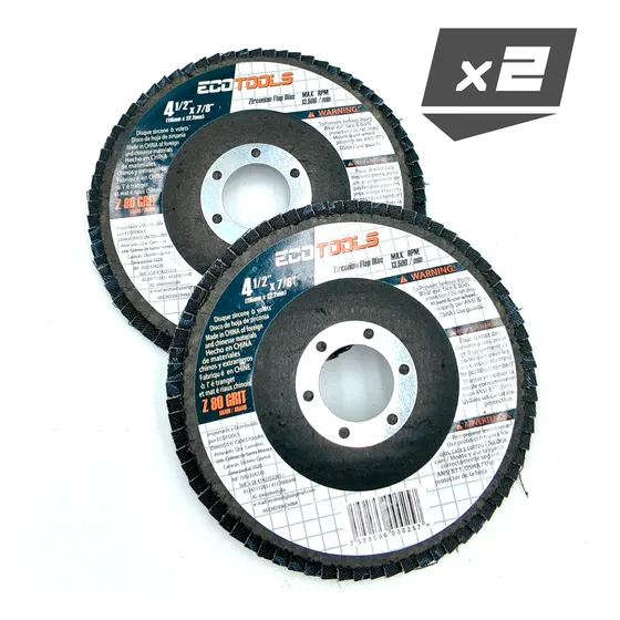 Discos Flap Ecotools Pulir 60/80 4.5  X 2 Unid.