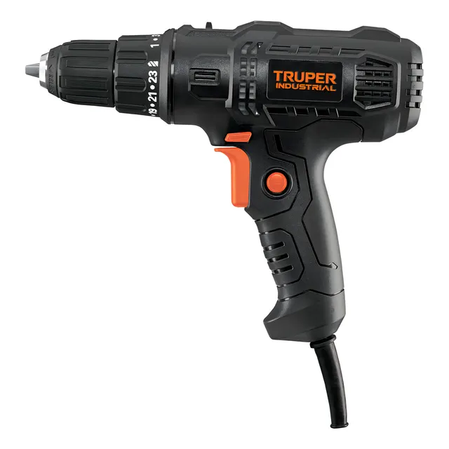 Taladro Atornillador Industrial 3/8'' 400 W Truper Tala-3/8n Color Negro Frecuencia 60 Hz