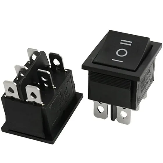 5 X Interruptor Rocker 21mm X 15mm 6pin 6a 250v 3 Posiciones