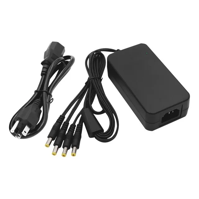 Fuente 12v 5a Con 4 Salidas Tipo Jack Macho De Alimentación