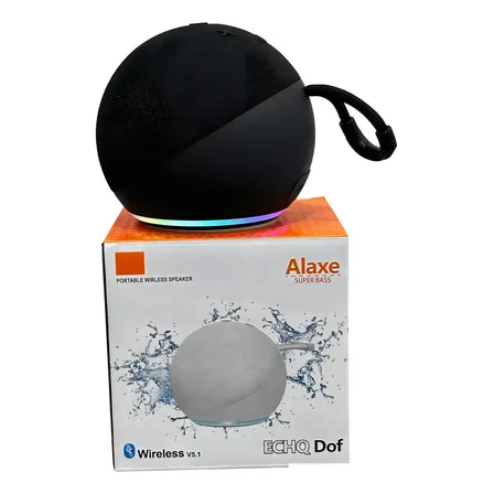 Caixa de Som alaxe portatil super bass compativel conectar mais de um som Cor preta completa