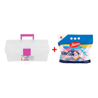 Caja Traslucida 6402 + Kit Primeros Auxilios 22 Pz Jaloma Caja Traslucida 6402 + Kit Primeros Auxilios 22 Pz Jaloma