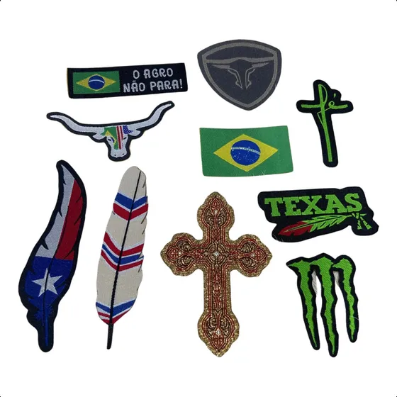 Kit Com 10 Adesivos Para Chapéu Estilo Country Oferta
