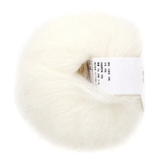 Popular Suave Mohair Pashm Knit Angora Hilo De Lana Largo