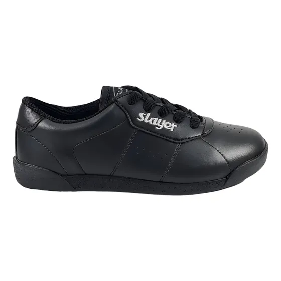 Zapatilla Aerobica Blanca Plumitas Acordonada Colegial