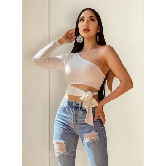 ( Sugerido ) Blusa Body Mujer Cuello Bandeja Ref: B100