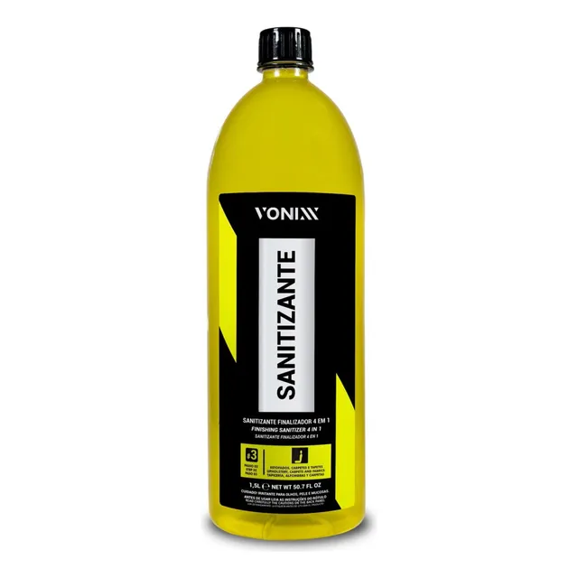 Sanitizante PH Neutro Finalizador De Estofados Bancos Carpetes Tapetes Automotivo Original Vonixx 1,5L