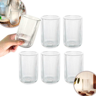Jogo Com 6 Copos De Vidro Suco Agua Transparente Grosso Jogo Com 6 Copos De Vidro Suco Agua Transparente Grosso