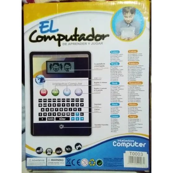 Computadora Tablet Interactiva 80 Juegos Niño Niña