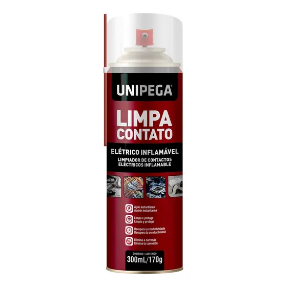 Limpa Contato Aerosol 300ml 170g Unipega