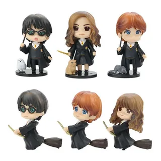Harry Potter Hermione Ron Colección 6 Figuras En Bolsa Harry Potter Hermione Ron Colección 6 Figuras En Bolsa
