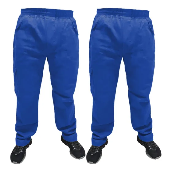 Kit 2 Calça Brim Pesado Reforçada Mecanica Marceneiro