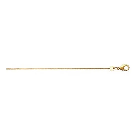 Collar Cadena Serpiente Oro 18k 1mm Grosor