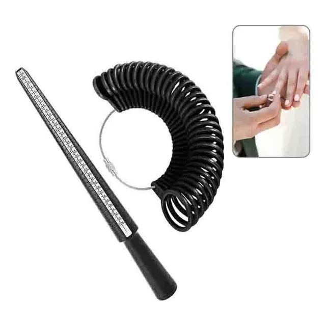 Medidor Número De Anillos + Probador De Dedos Plástico