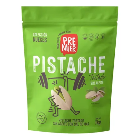 Pistache Tostado Con Sal Premier 1kg Pistaches Con Cascara
