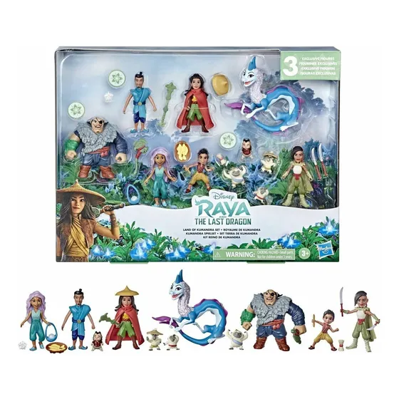 Set Figuras Raya Y El Ultimo Dragon Articulado Original Disn