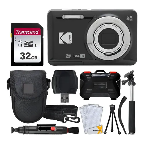 Camera Kodak Compacta 16mp Fullhd 5x Pixpro Fz55 Cor Preto