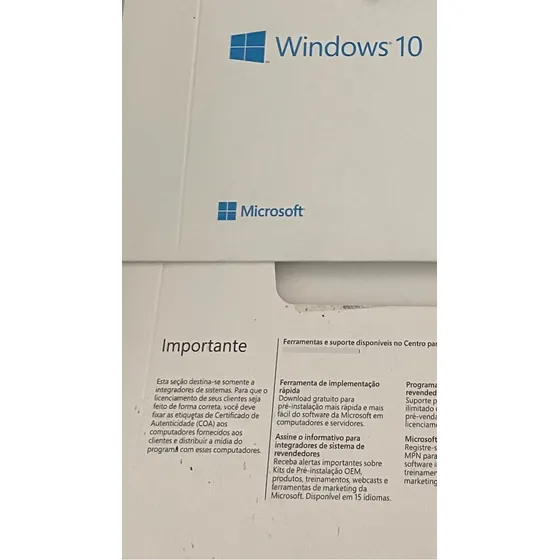 Microsoft Windows 10 Pro Oem 64bits 1pk Dvd