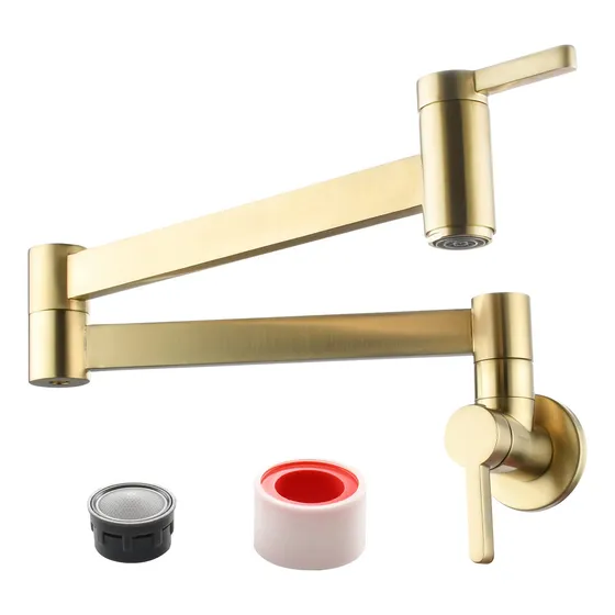 Grifo Llenado Olla Plegable Estirable Brazo Oscilante Doble