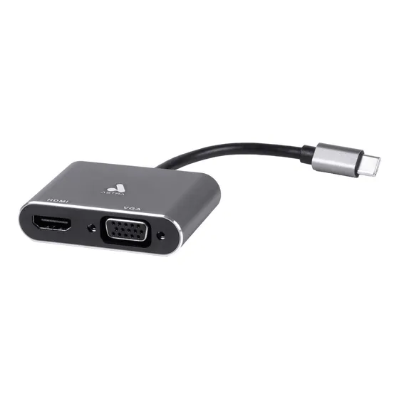 Adaptador Astra Tipo C A Hdmi Pd100w Usb3.0 Vga