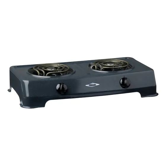 Encimera con alimentación eléctrica - Haceb AR ELEC-2 120V color gris - 2 hornallas