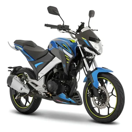 Motocicleta De Trabajo Italika Ft250 Gts Azul