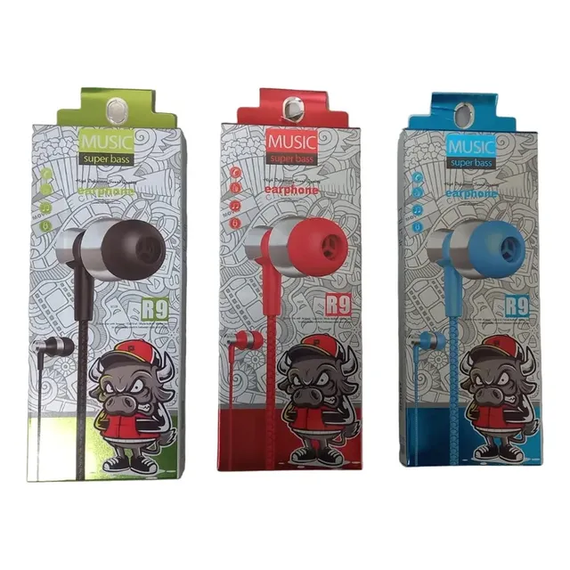 Music Super Bass Earphone R9 Jack 3.5mm Aux Manos Libres 