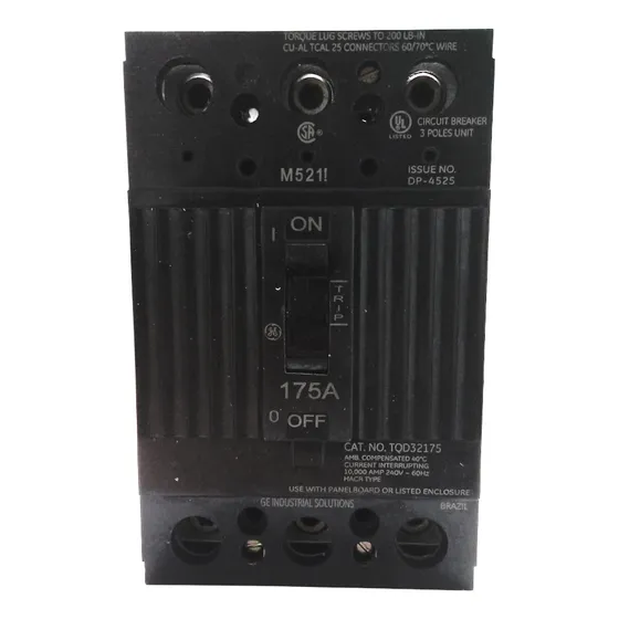 Breaker Industrial Tqd 3 X 175 Amp 240v G.e.