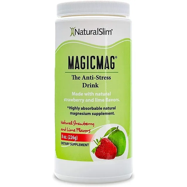 Naturalslim Magicmag Polvo De Citrato De Magnesio Fresa Lima