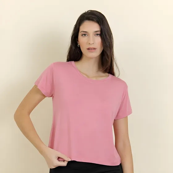 Remera Mujer Anclot J&j Manga Corta Cuello Redondo