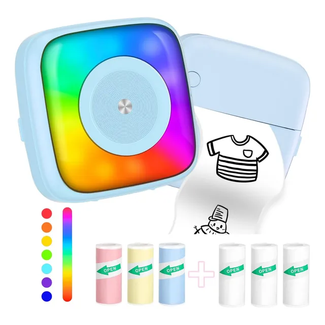 Impresora De Pegatinas Print Pod Con 6 Rollos De Papel