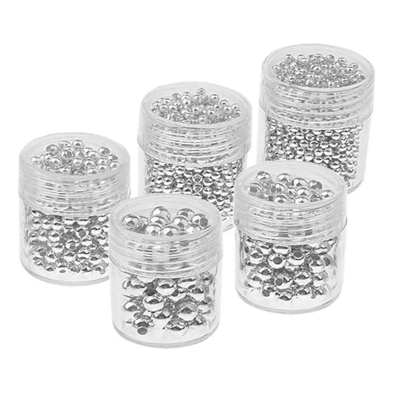 5 Botellas, De 2-5 Mm, Espaciadoras De Metal, Plata