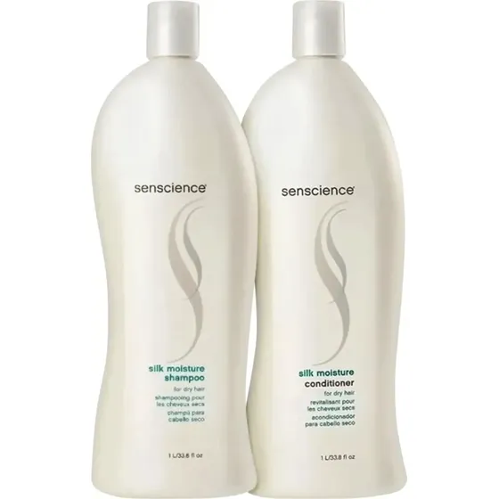 Kit Senscience Silk Moisture Shampoo + Condicionador Litro