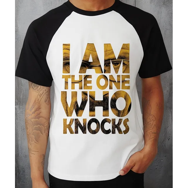Camiseta Raglan I Am The One Who Knocks Camisa