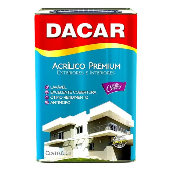Tinta Anti Mofo Acrílica 18l Premium Fosco Lavável