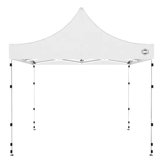 3H Sin paredes gazebo plegable 3 m x 3 m color blanco