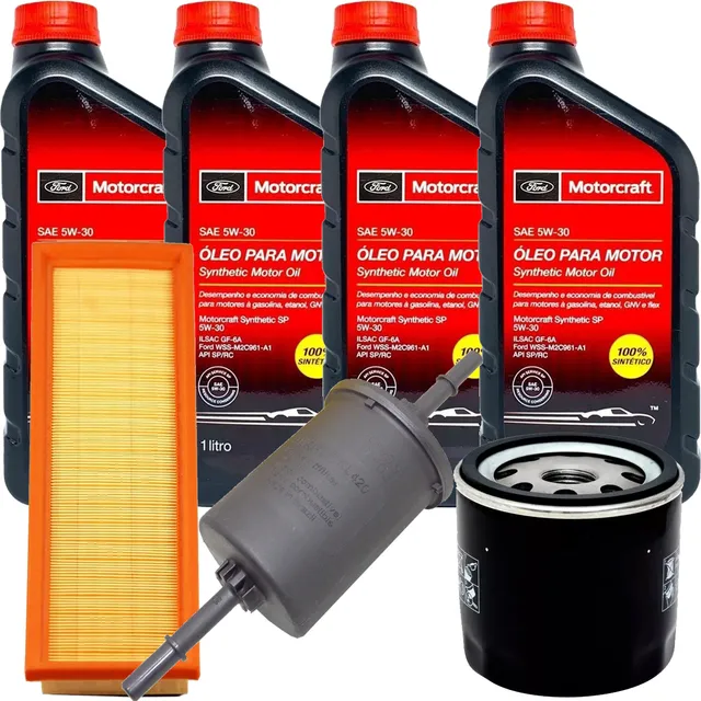 Kit Filtros E Óleo Motorcraft 5w30 Fiesta Ka Ecosport Rocam
