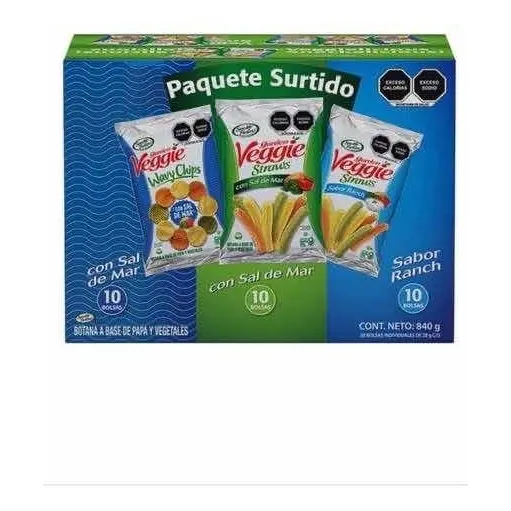Botana De Vegetales Veggie 28g 30bolsas