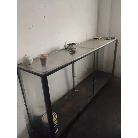Mostrador-vitrina De 2 Entrepaños De 2.00 Metros Largo