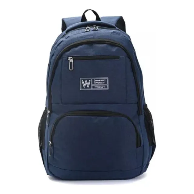 Mochila Wanderlust Portanotebook Reforzada Azul Ideal Para Laptop Y Uso Diario Resistente Con Compartimentos Para Tecnologia Y Accesorios