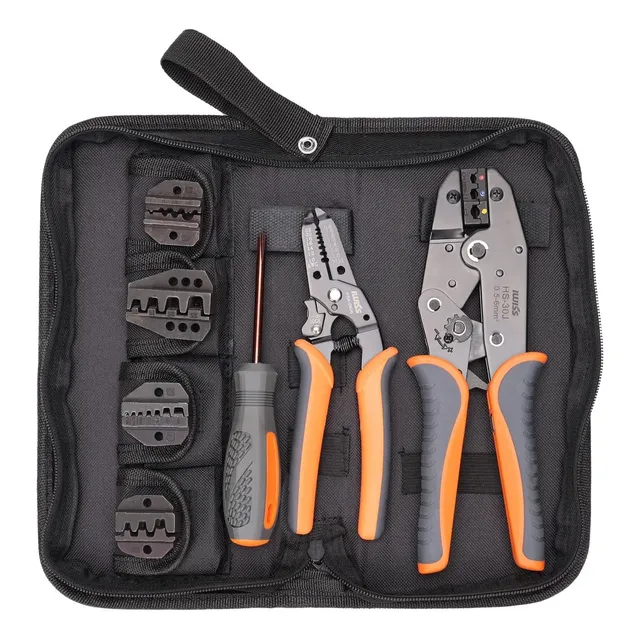 Kit De Herramientas De Crimpado Iwisss Con Limpiador Y Pelad